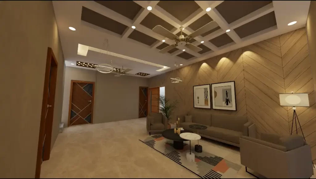 bricks and stones living room interior design 1